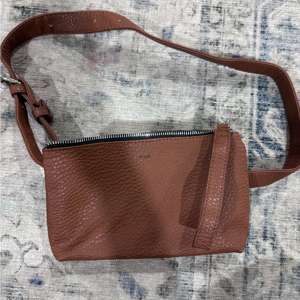 Colab leather Fanny pack